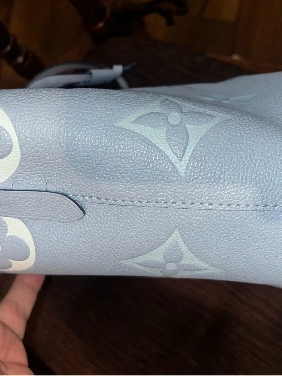 Louis Vuitton Light Blue Monogram Nano Bucket Crossbody - Picture 4 of 13